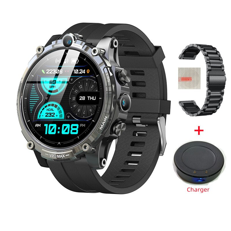 Smart Watch Dual Camera Recording 4G Android Phone WiFi Internet Download APP Adult Sports Pedometer SIM Call Watch