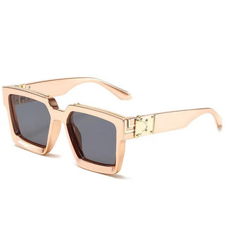 New Diamond Inlaid Fashion Square Large Frame Sunglasses Trend Retro UV Radiation Proof Summer Women's Outdoor Sunglasses