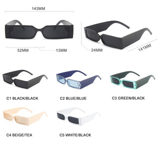 Fashion Square Sunglasses Women Men Brand Designer Small Rectangle Sun Glasses For Unisex Retro Hip Hop Eyewear UV400