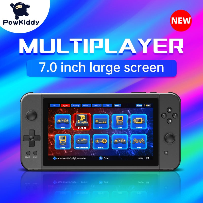 New X70 Handheld Game console 7 inch HD Screen Retro Game Cheap Children