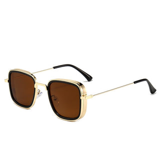 2022 Vintage Steampunk Metal Sunglasses Men Retro Square Eyewear Trendy Brand Sun Glasses Shades for Women Lunettes De Soleil