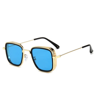 2022 Vintage Steampunk Metal Sunglasses Men Retro Square Eyewear Trendy Brand Sun Glasses Shades for Women Lunettes De Soleil