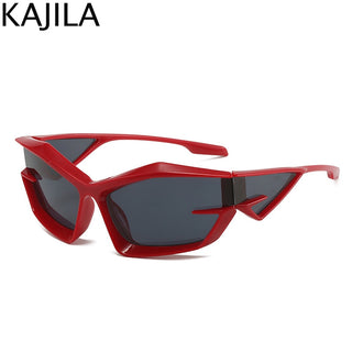 Y2K Punk Sports Sunglasses Women 2000S 2022 New Fashion Brand Irregular Driving Sun Glasses Men Square Hip Hop Shades Goggle