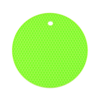 18/14cm Round Heat Resistant Silicone Mat - Coasters - Table Placemat