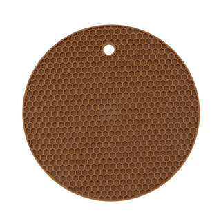 18/14cm Round Heat Resistant Silicone Mat - Coasters - Table Placemat