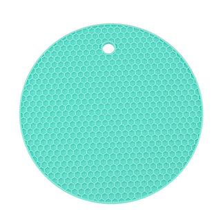 18/14cm Round Heat Resistant Silicone Mat - Coasters - Table Placemat