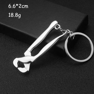 Keychains KeyRing Outdoor Combination Tool Portable Mini Utility Pocket Clasp Ruler Hammer Wrench Pliers Shovel