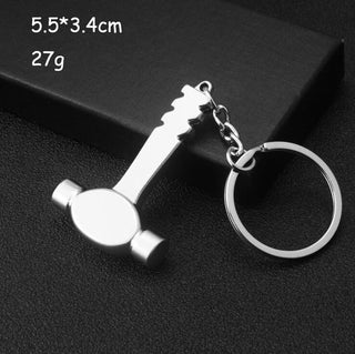 Keychains KeyRing Outdoor Combination Tool Portable Mini Utility Pocket Clasp Ruler Hammer Wrench Pliers Shovel