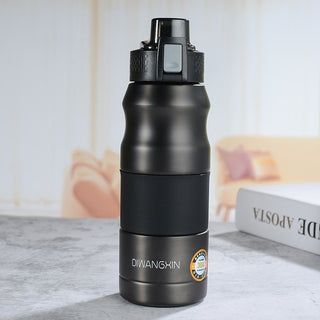 500ml/680ml Double Stainless Steel Sport Vacuum Flask Portable Outdoor Thermal Bottle (Straw)