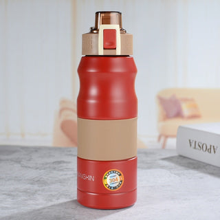 500ml/680ml Double Stainless Steel Sport Vacuum Flask Portable Outdoor Thermal Bottle (Straw)