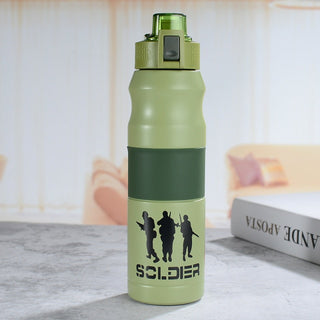 500ml/680ml Double Stainless Steel Sport Vacuum Flask Portable Outdoor Thermal Bottle (Straw)