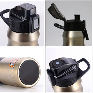 500ml/680ml Double Stainless Steel Sport Vacuum Flask Portable Outdoor Thermal Bottle (Straw)