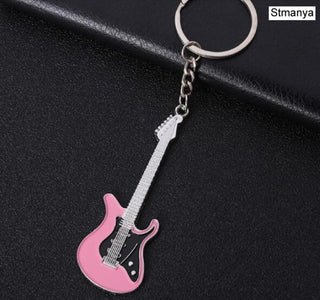 Dice Key Chain Metal Personality Dice Poker Soccer Guitar Model Alloy Keychain Gift Car Key Ring