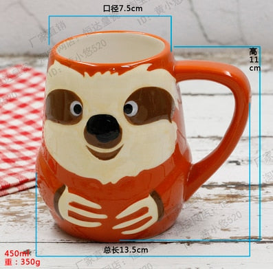 500ML Cute Animal 3D mugs