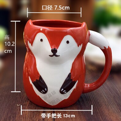 500ML Cute Animal 3D mugs