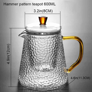 Teapot Glass Borosilicate Heat Resistant Glass Teapot