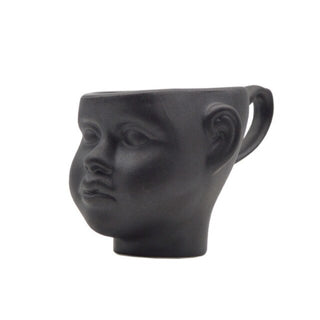 Face Cups Matte Ceramic Lovers Head Sculpture