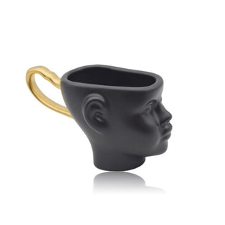 Face Cups Matte Ceramic Lovers Head Sculpture