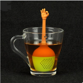 Funny Hand Gestures Tea Infuser Strainer