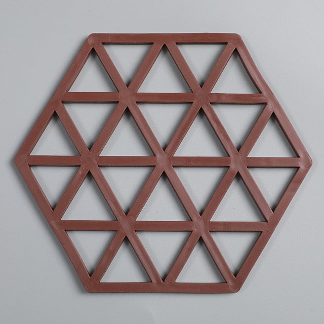 Insulation Mat Coaster Hexagon Silicone Placemat