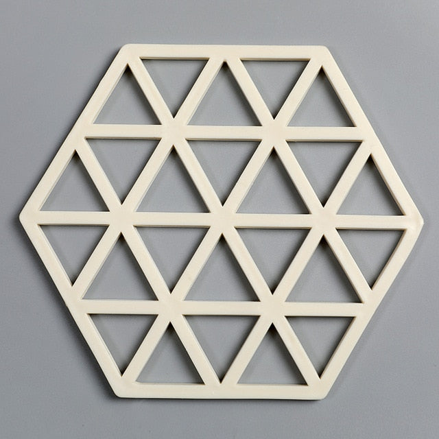 Insulation Mat Coaster Hexagon Silicone Placemat