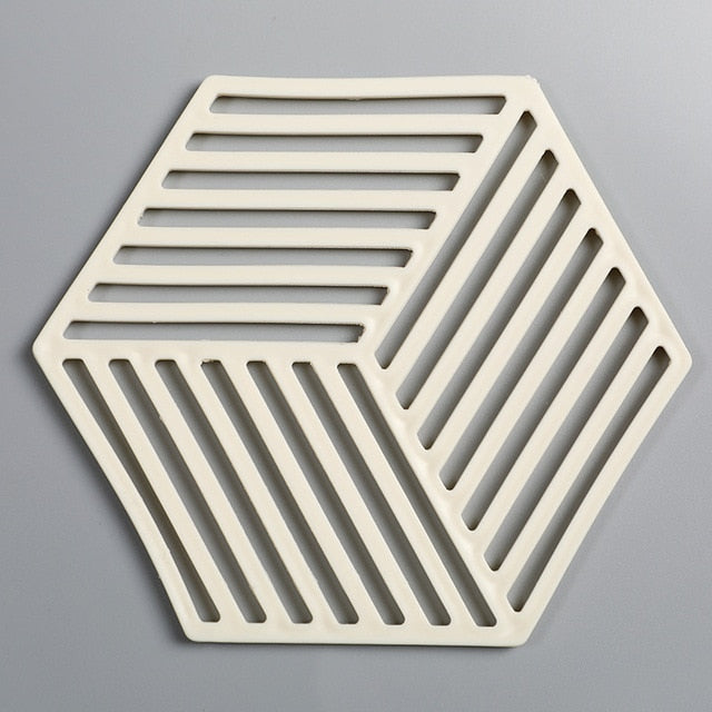 Insulation Mat Coaster Hexagon Silicone Placemat