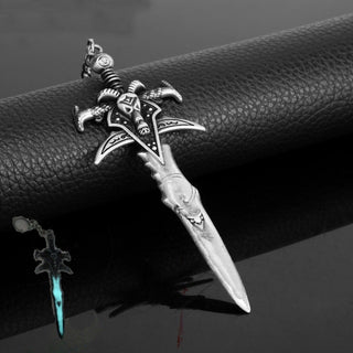 Sword Pendant Keychain Cosplay Toys Men Cosplay Weapon Key Chains Enamel Jewelry Zinc Alloy Llaverios