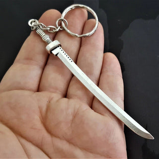 Sword Pendant Keychain Cosplay Toys Men Cosplay Weapon Key Chains Enamel Jewelry Zinc Alloy Llaverios