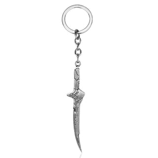 Sword Pendant Keychain Cosplay Toys Men Cosplay Weapon Key Chains Enamel Jewelry Zinc Alloy Llaverios